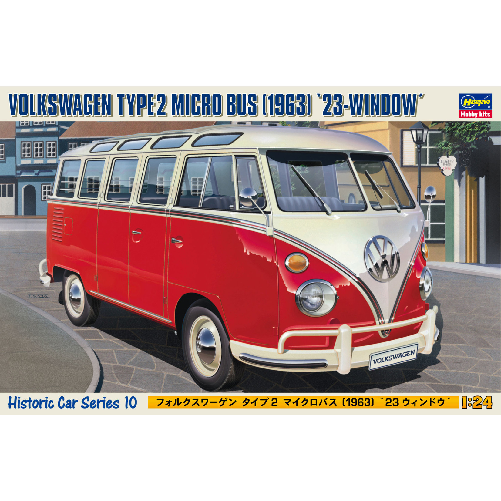 Hasegawa HSGWA21210 Volkswagen Type 2 Micro Bus 1963 (1/24)