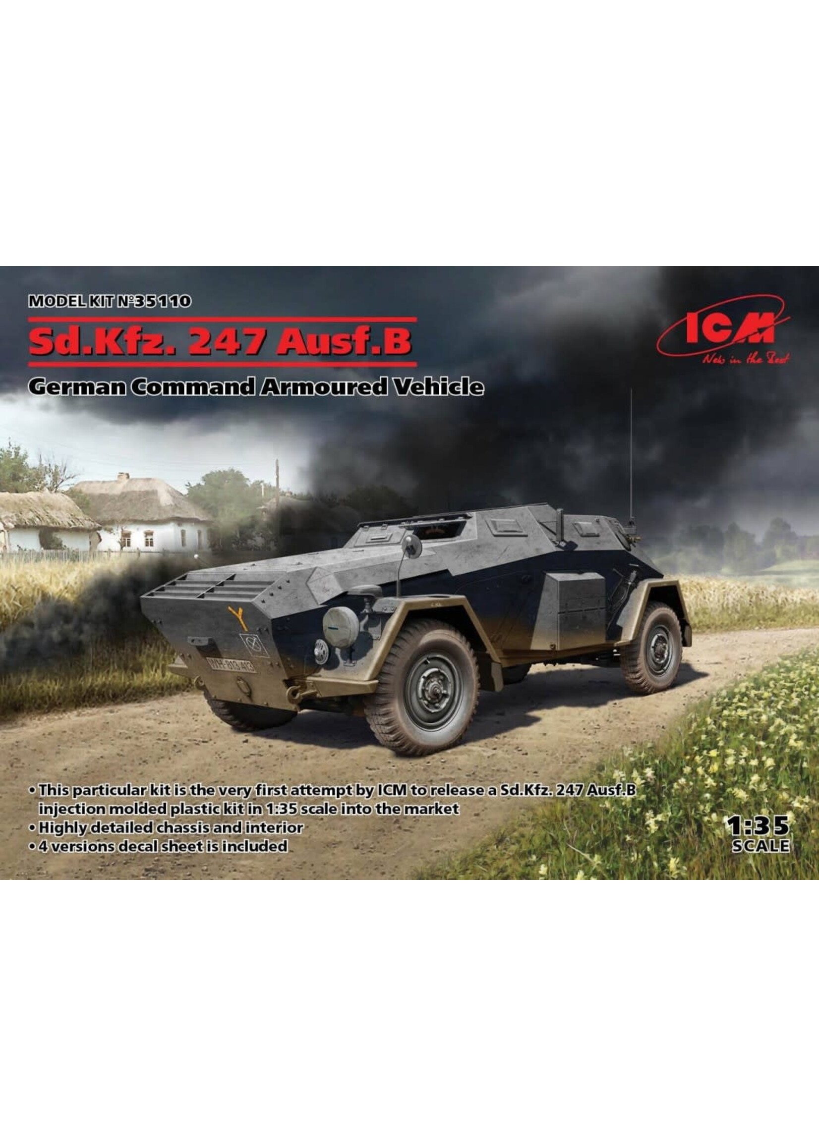 ICM ***ICM35110 Sd.Kfz.247 Ausf.B Command Vehicle (1/35)