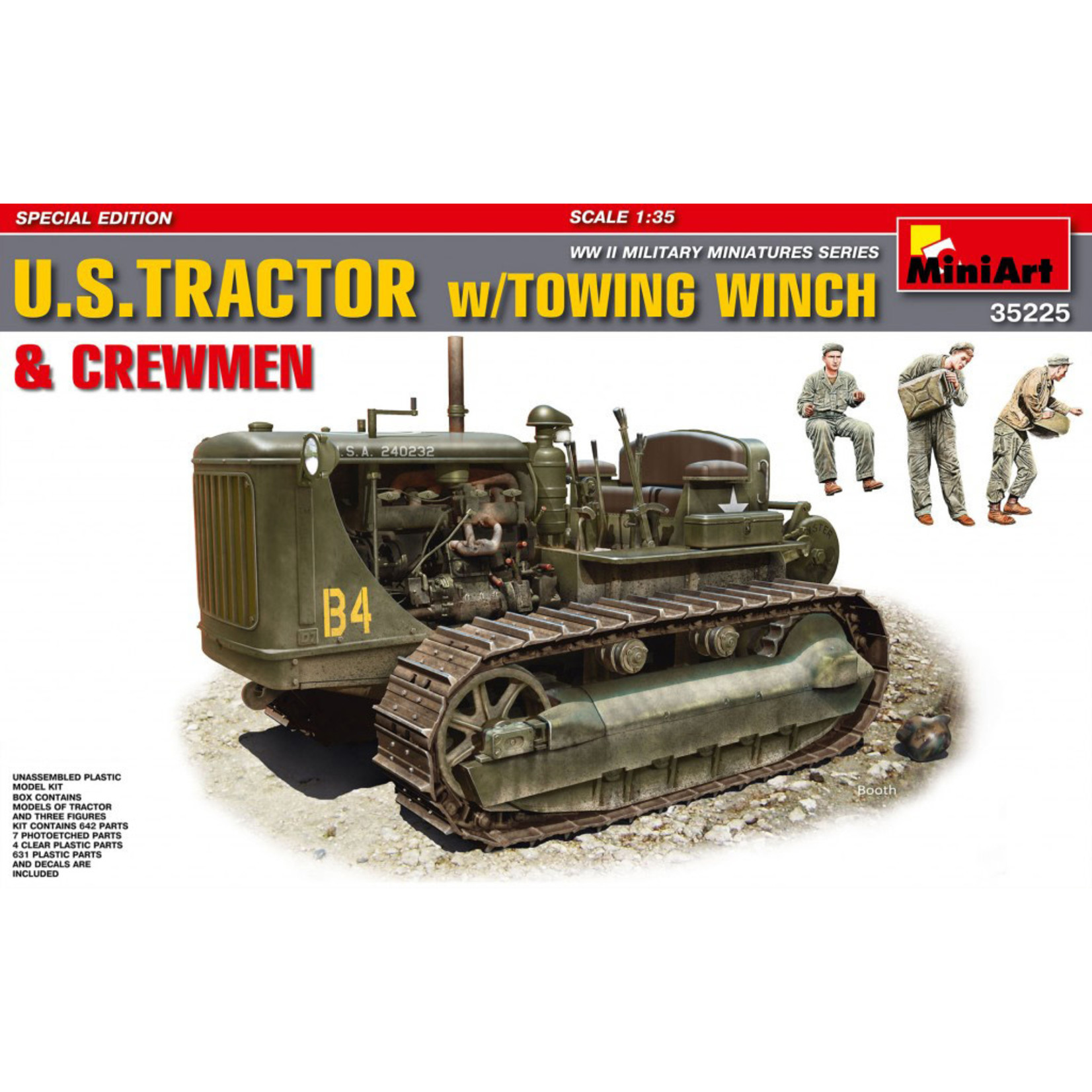 MiniArt MIN35225 US Tractor with Towing Winch & Crewmen (1/35)