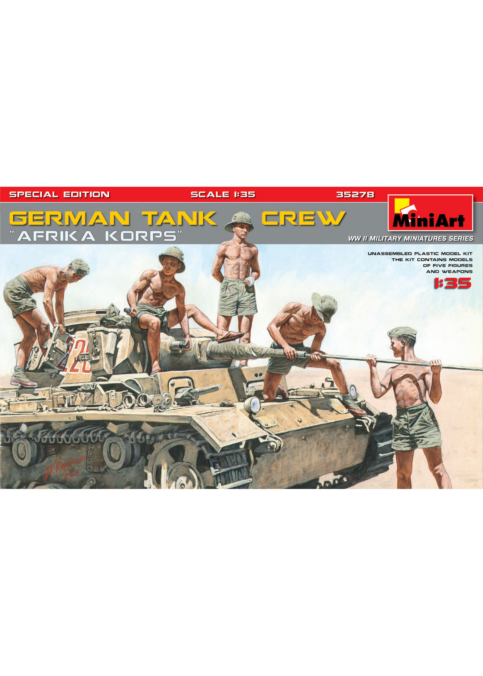 MiniArt MIART35278 German Tank Crew Afrika Korps (1/35)