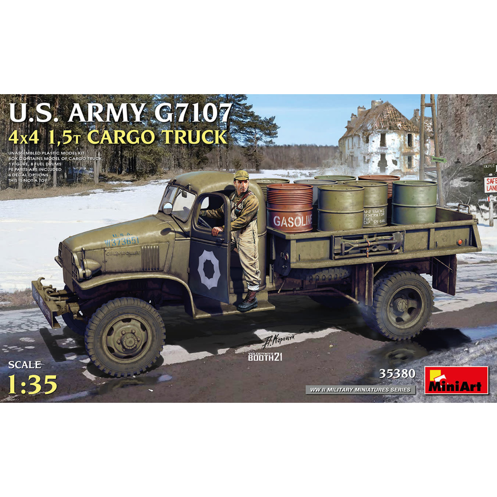 MiniArt MIN35380 US Army G7107 4x4 1.5t Cargo Truck (1/35)