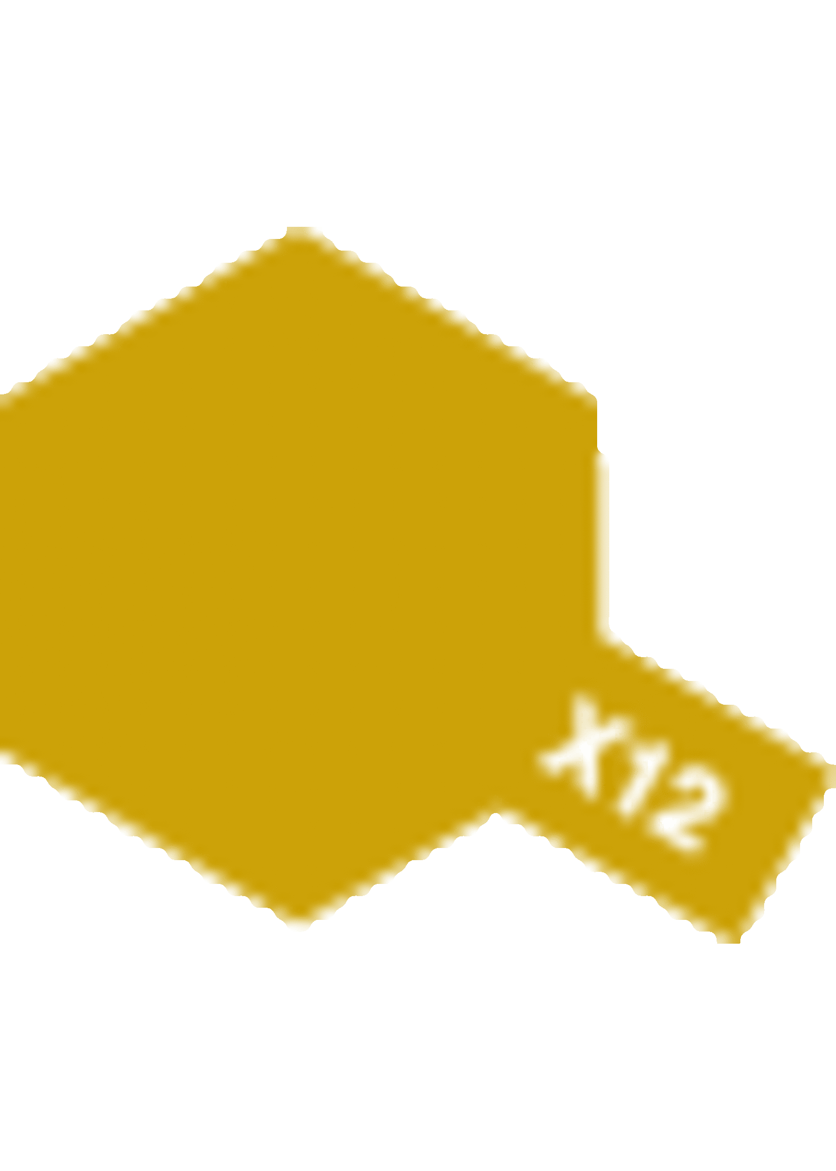Tamiya TAMEX12 Enamel Gloss Gold Leaf (10ml)