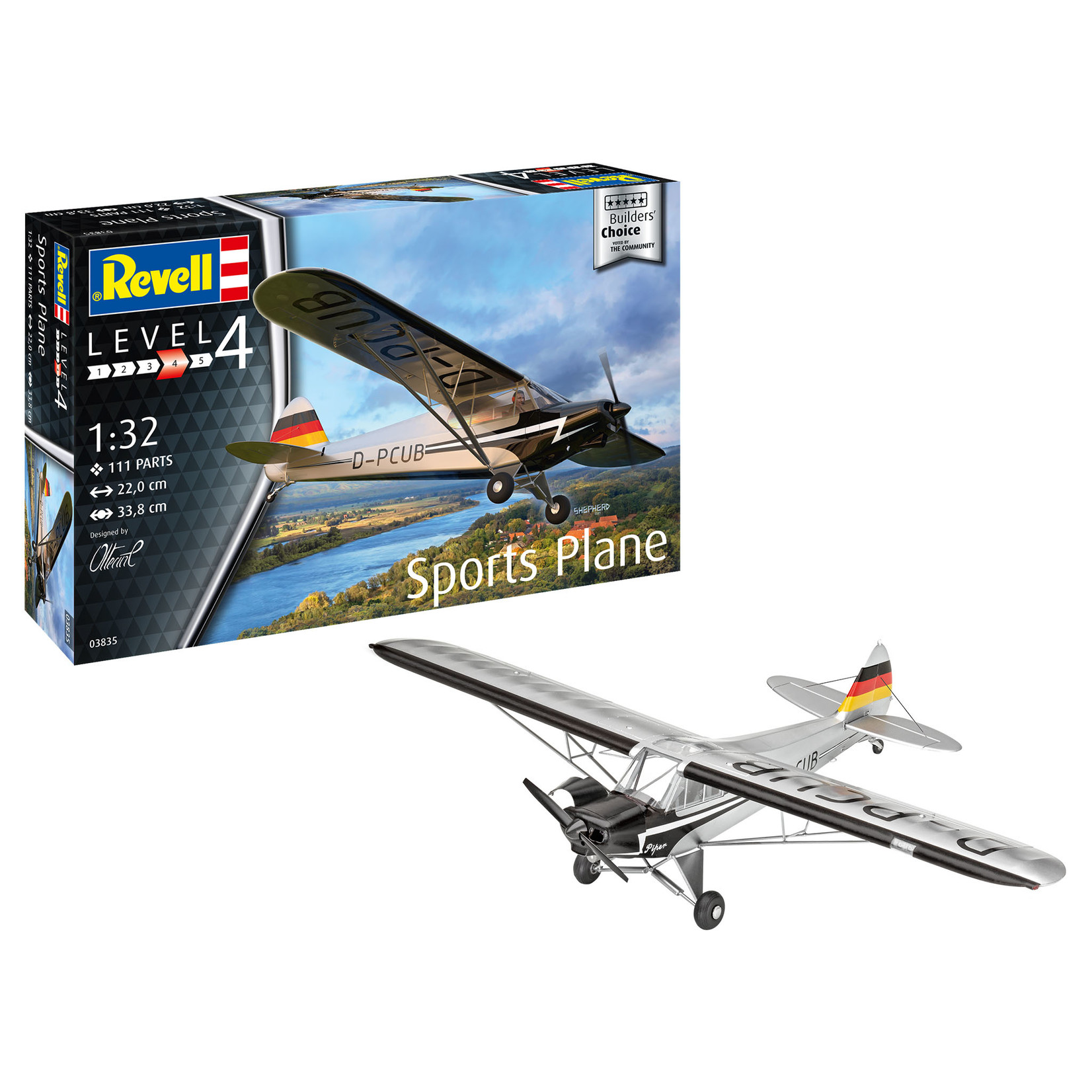 Revell Germany RVG3835 Sports Plane Builders Choice (1/32)