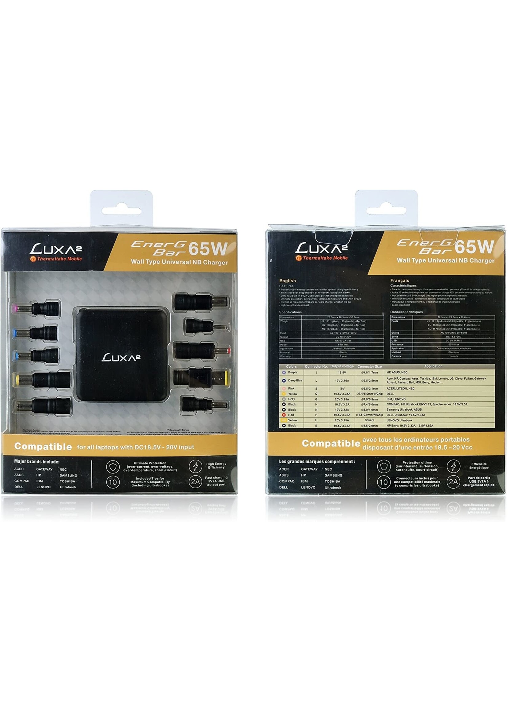 Luxa2 Luxa2 65w Universal Notebook Adapter