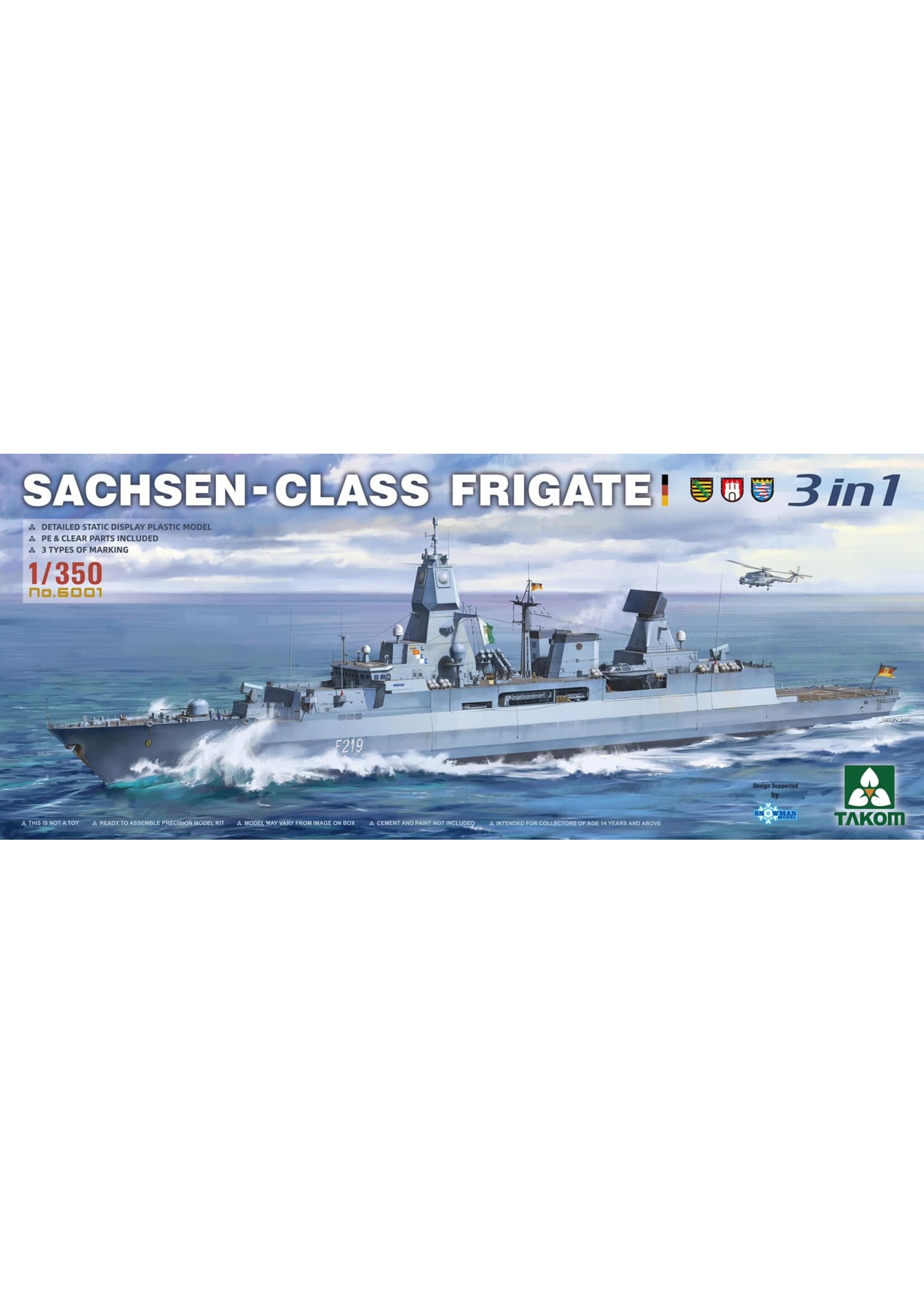 Takom ***zTAK6001 Sachsen Class Frigate (1/350)