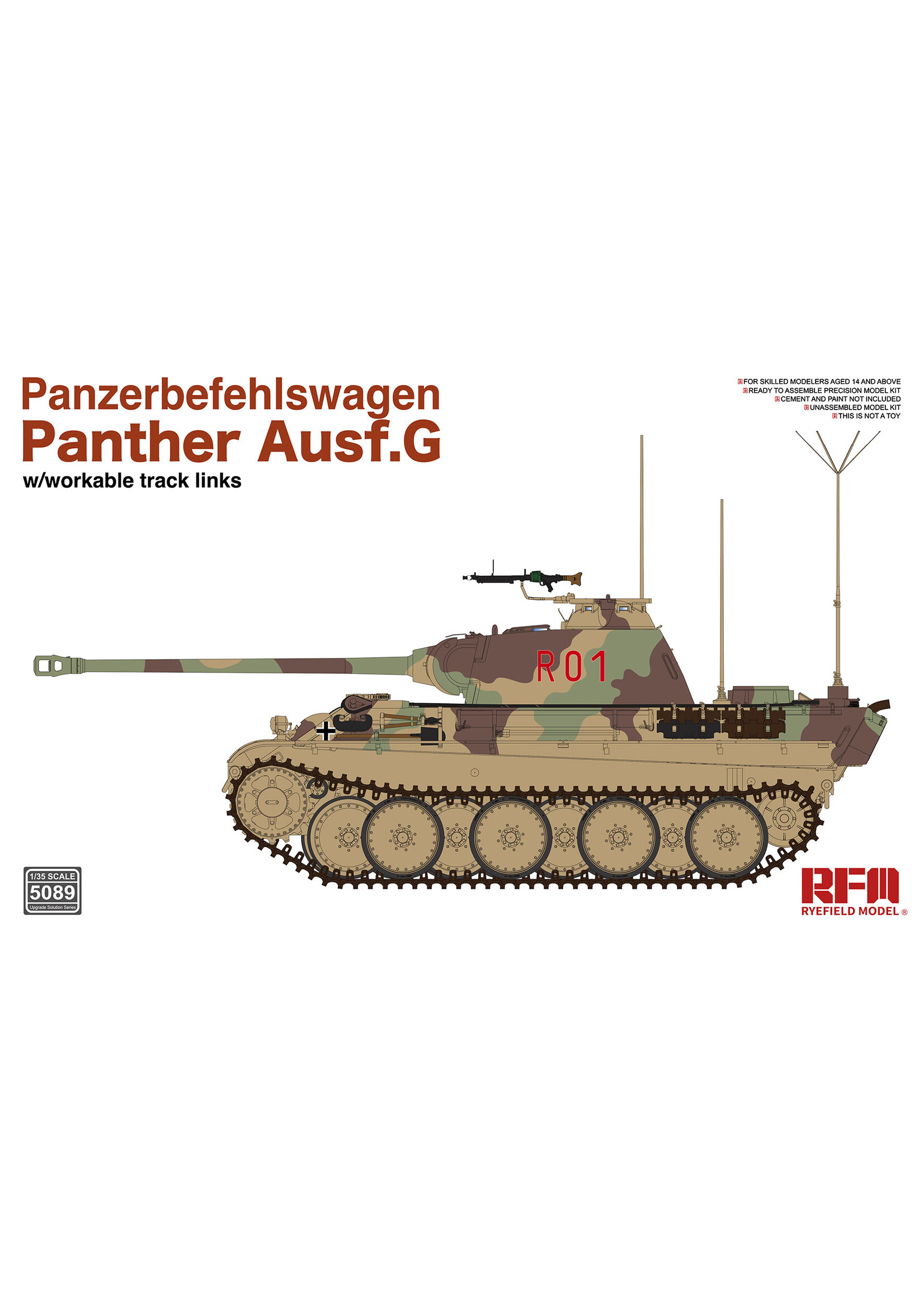 Rye Field Model ***RFMRM5089 Panzerbefehlswagen Panther Ausf.G (1/35)