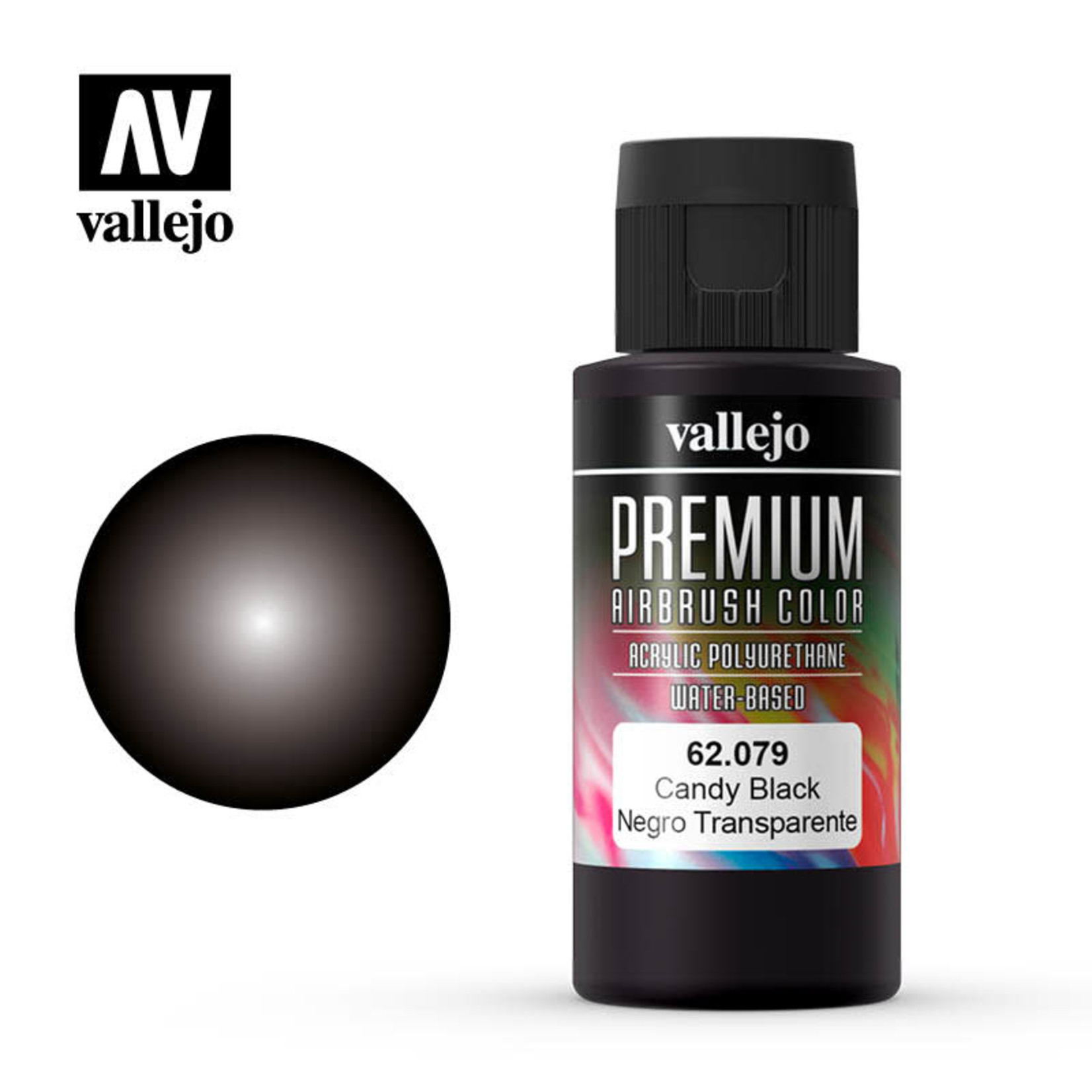 Vallejo VAL62079 Premium Airbrush Color Candy Black (60ml)