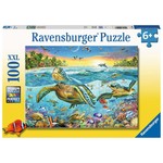 Ravensburger RAV12942 Swim with Sea Turtles (Puzzle100)
