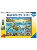 Ravensburger RAV12942 Swim with Sea Turtles (Puzzle100)