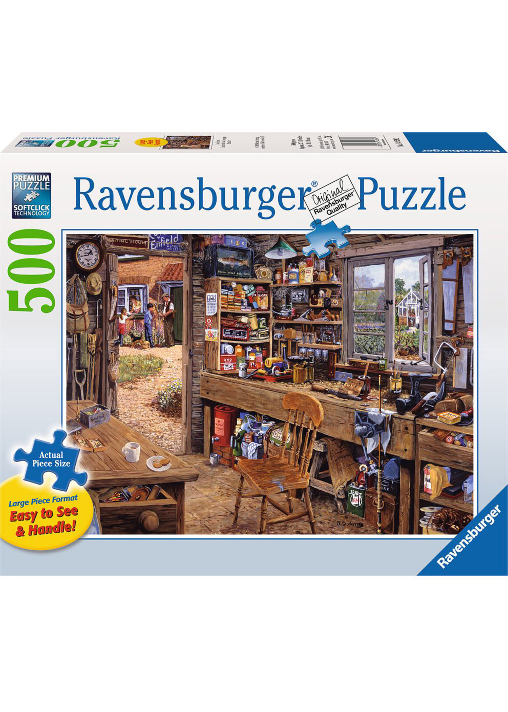 Ravensburger RAV14859 Dad's Shed (Puzzle500)