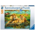 Ravensburger RAV16584 Lions in the Savanna (Puzzle500)