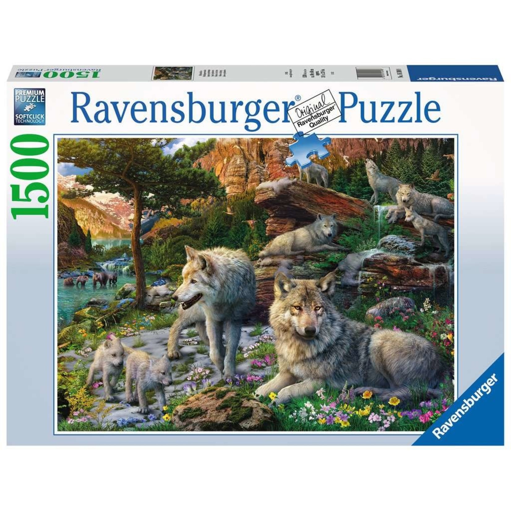 Ravensburger RAV12000719 Wolves in Spring (Puzzle1500)