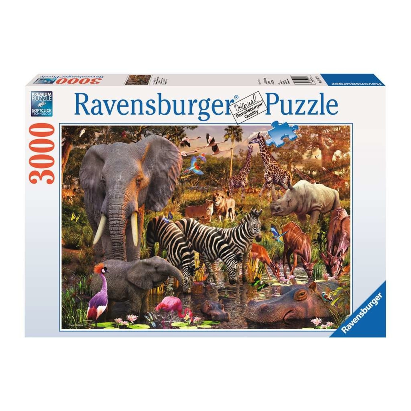 Ravensburger RAV17037 African Animals World (Puzzle3000)