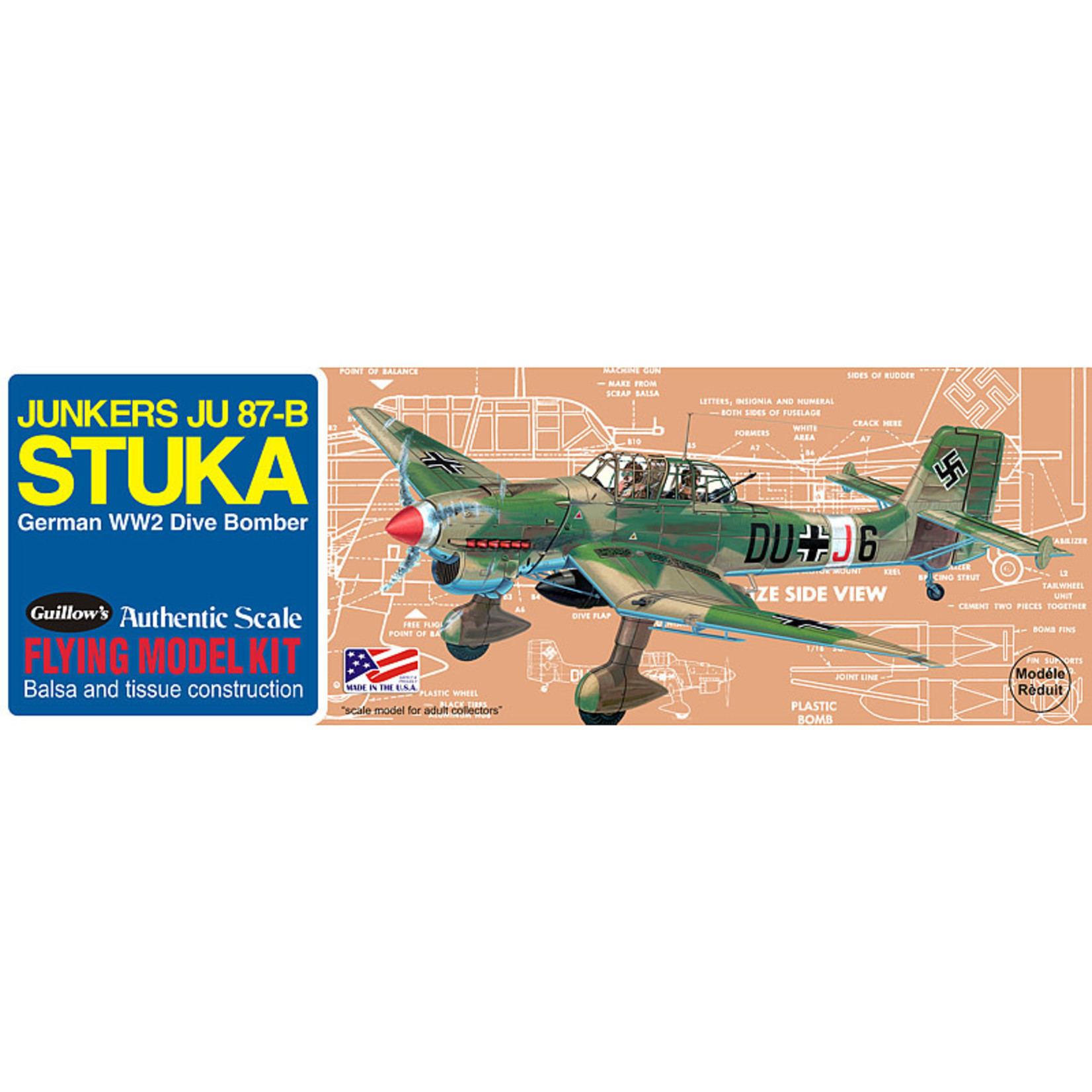 Guillow's GUI508 Junkers JU87-B Stuka