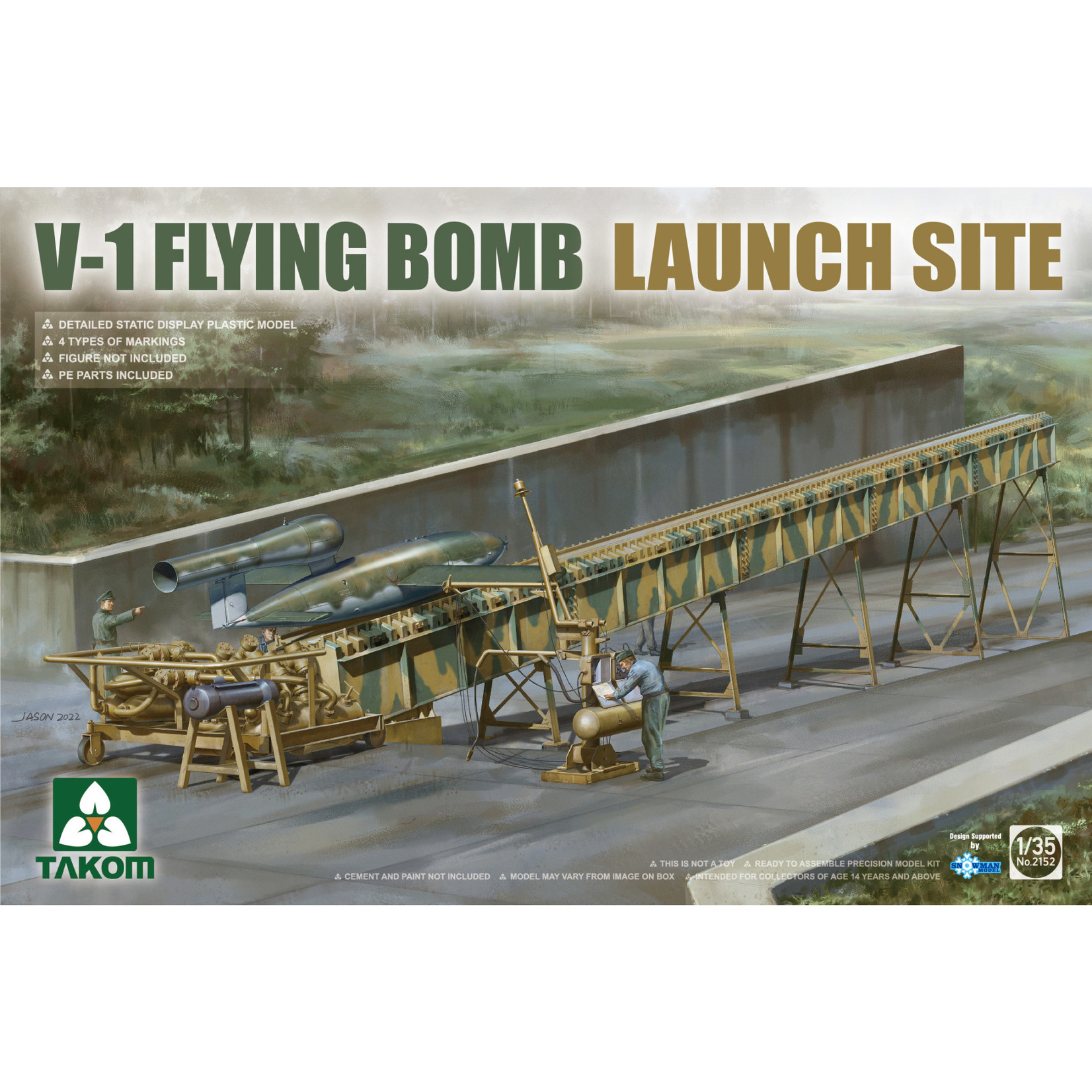 Takom TAK2152 V1 Flying Bomb Launch Site (1/35)
