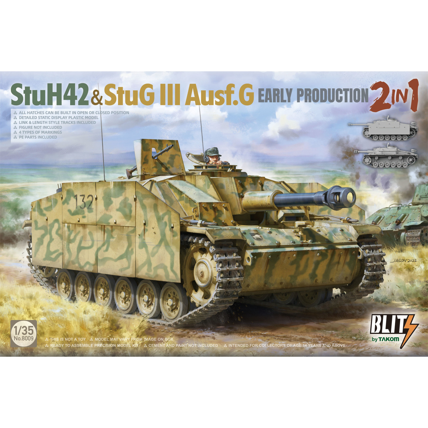 Takom TAK8009 StuH42 & StuG III Ausf.G Early Production 2in1 (1/35)