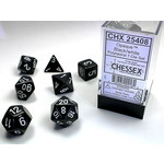 Chessex Dice RPG 25408 7pc Opaque Black/White