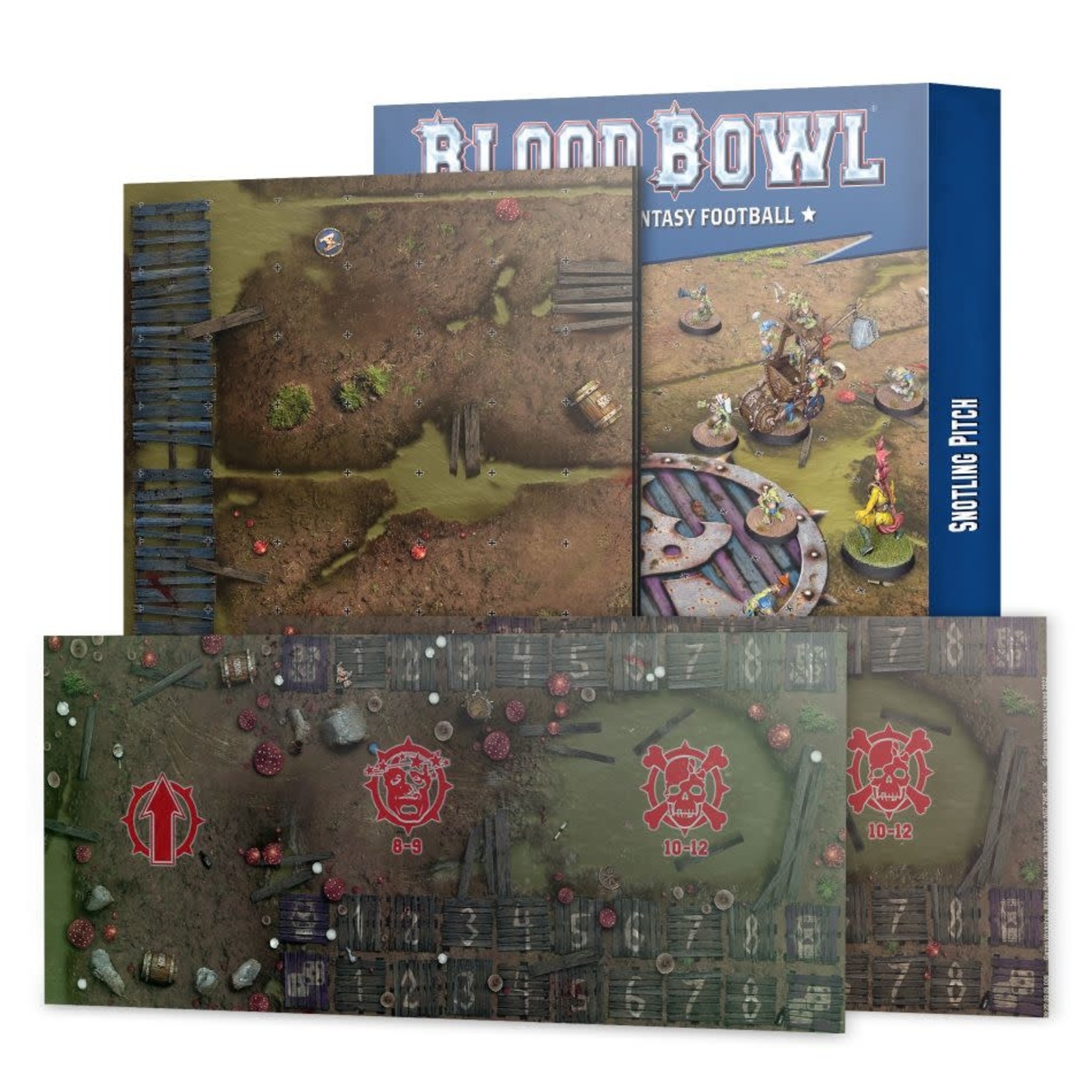 Bloodbowl Snotling Pitch and Dugouts