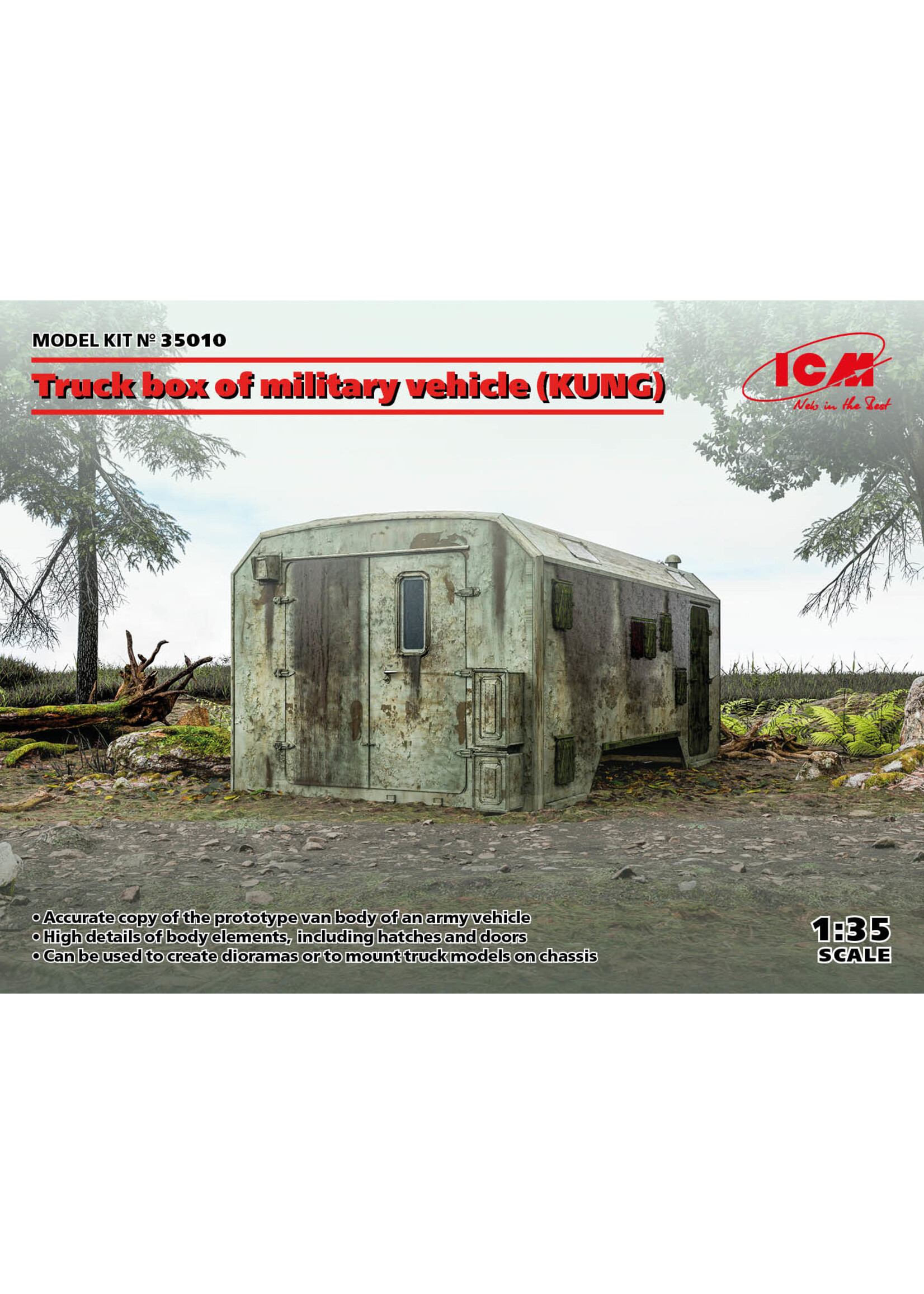 ICM ***zzICM35010 Truck Box of Military Vehicle KUNG (1/35)