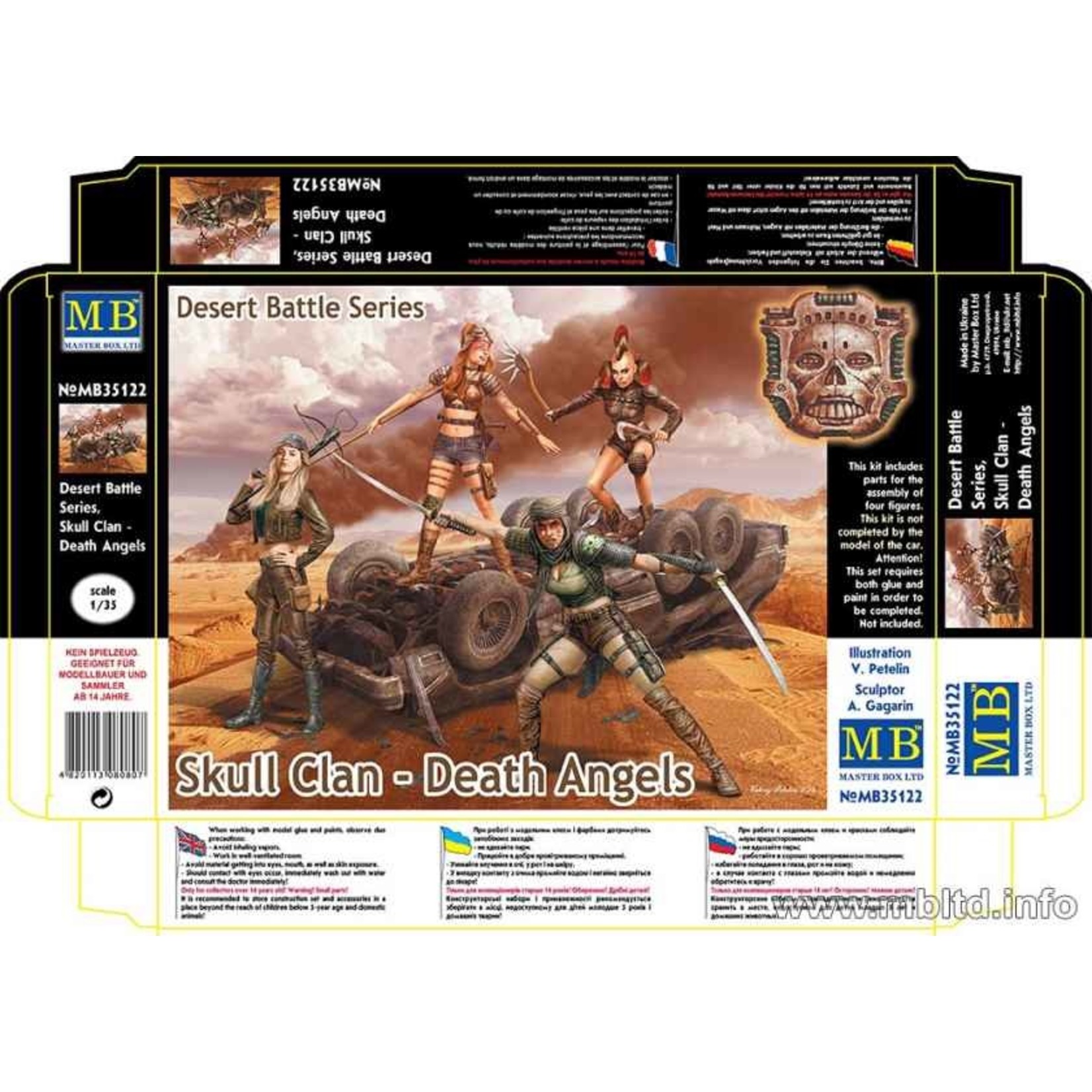 Master Box MSTBX35122 Desert Battle Series Skull Clan Death Angels (1/35)