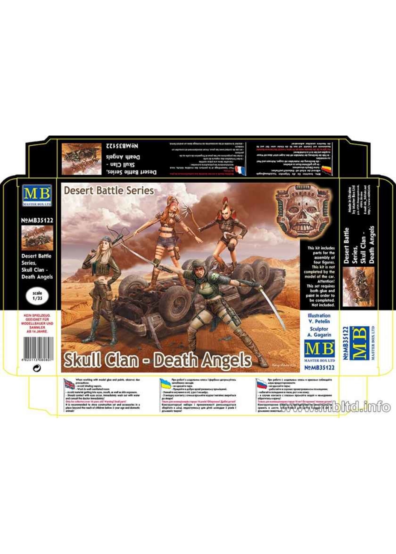 Master Box ***MSTBX35122 Desert Battle Series Skull Clan Death Angels (1/35)