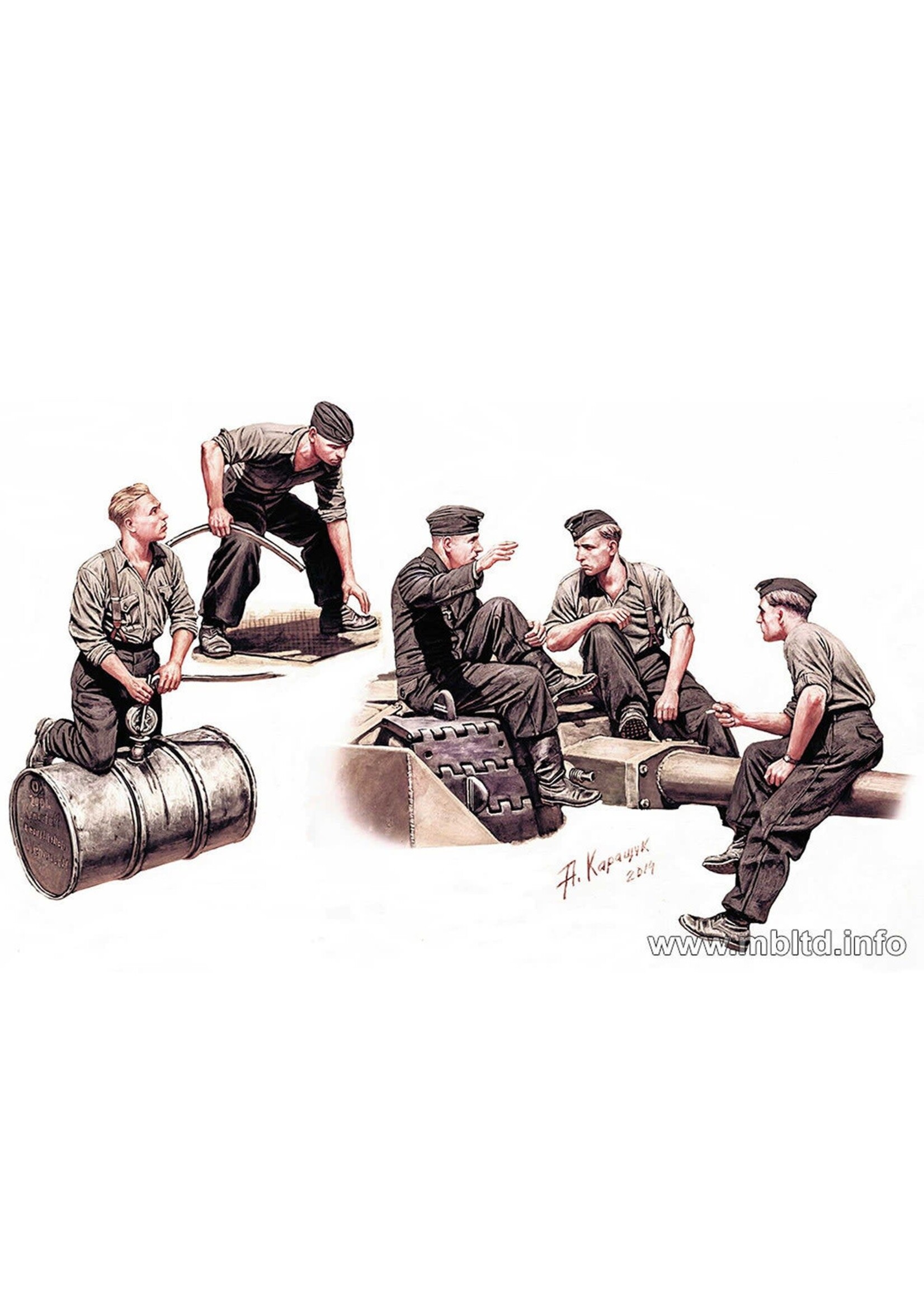Master Box ***MSTBX35160 WWII German Tankmen WWII (1/35)