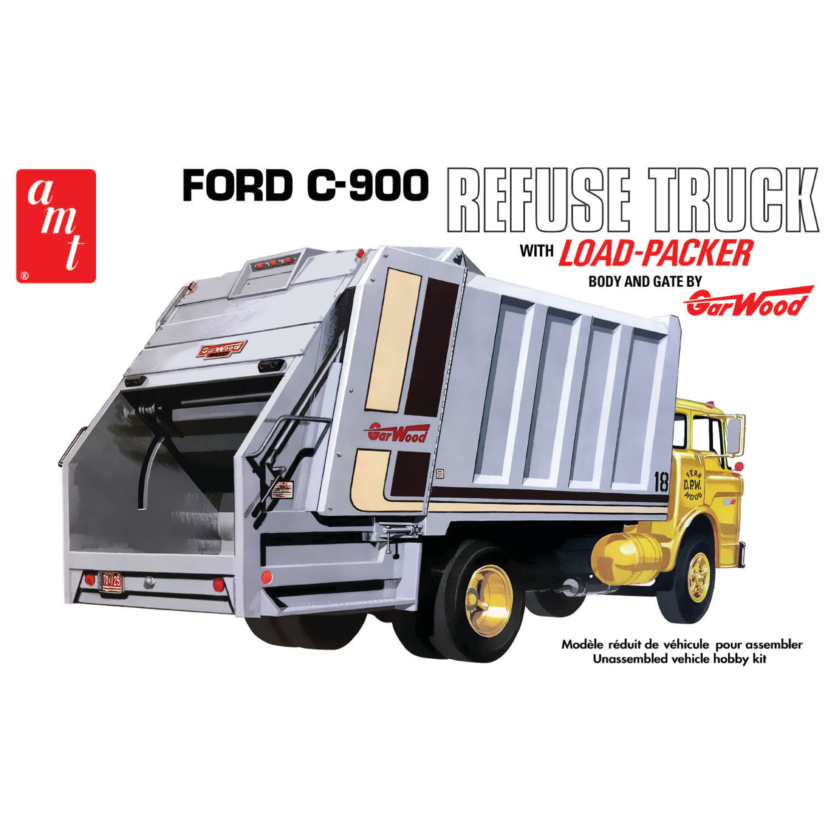 AMT AMT1247 Ford C-600 Refuse Truck with Load Packer (1/25)
