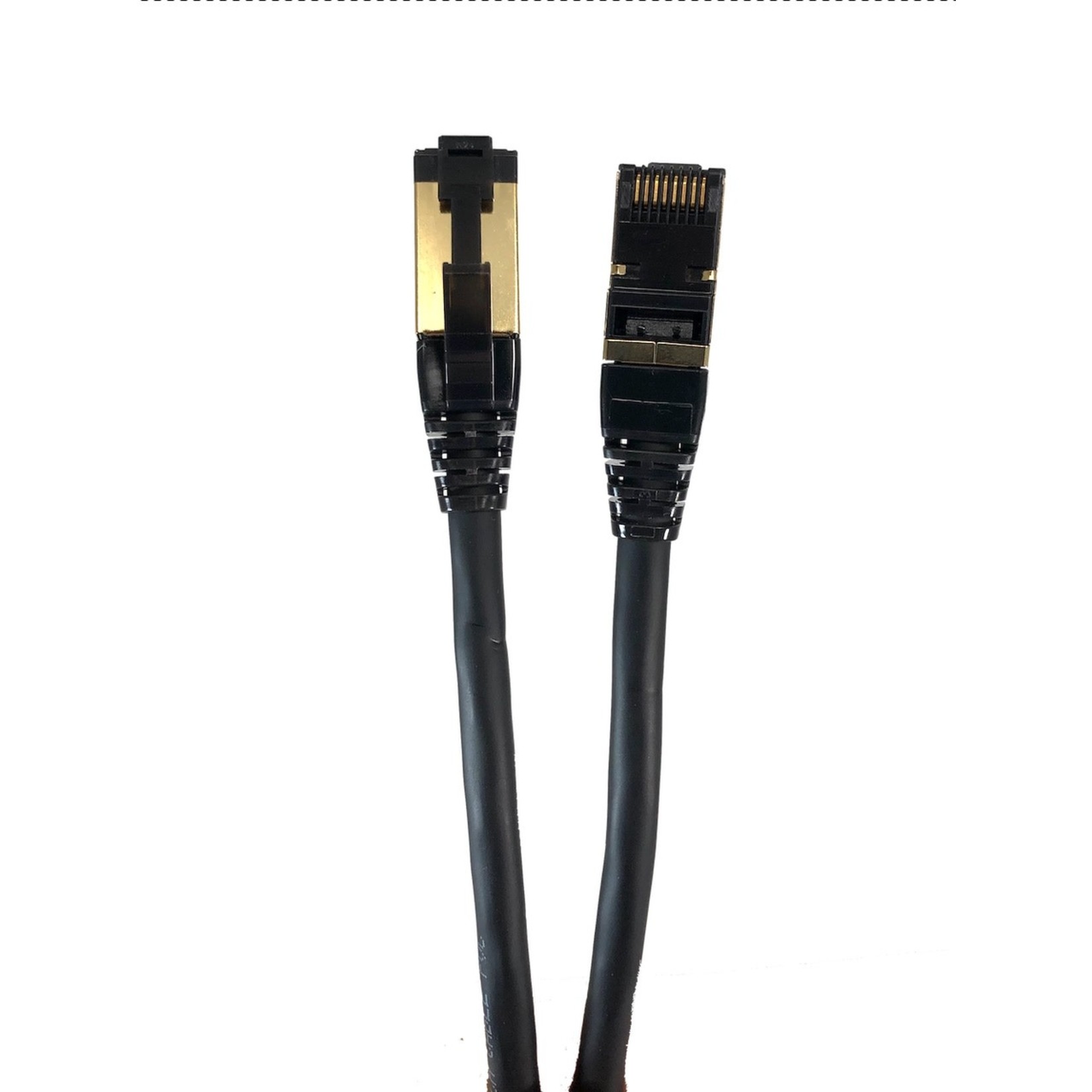 Micro Connectors Micro Connectors 7 foot CAT8 SFTP RJ45 Patch 26AWG Cable Black