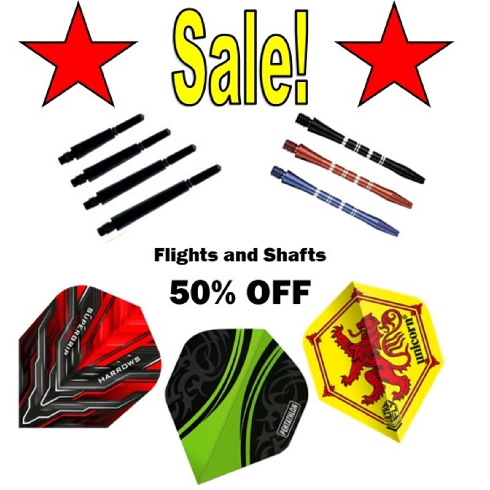 Dart Shafts & Flights Sale