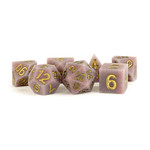 Metallic Dice Brand LLC Dice RPG MDG0781 7pc Silicone Sharp Edge Volcanic Soot