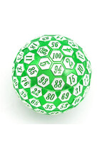 Foam Brain Games ***Dice 45mm FBG5029 1pc Metal D100 Green/Silver