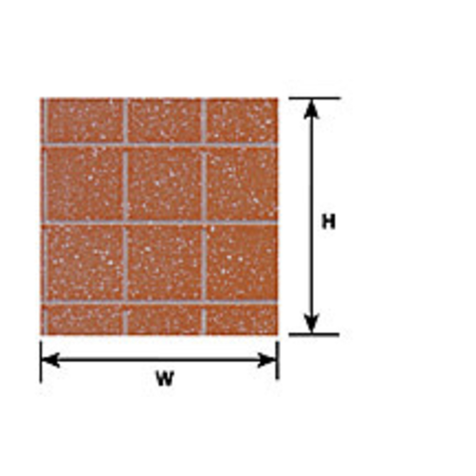Plastruct PLA91545 Square Tile Sheet