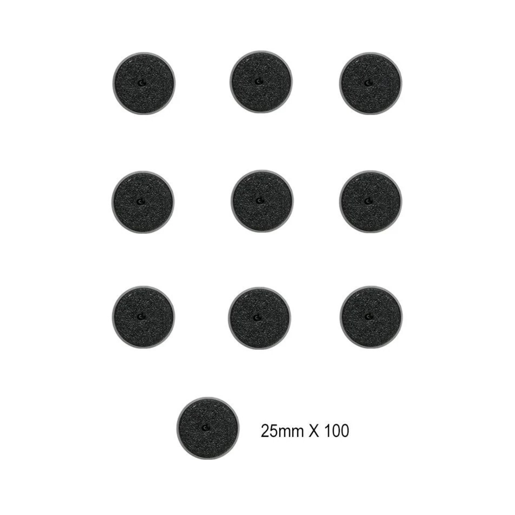 25mm Round Bases 100pc