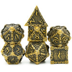 Foam Brain Games Dice RPG FBG4151 7pc Metal Golden Dagger of Venom