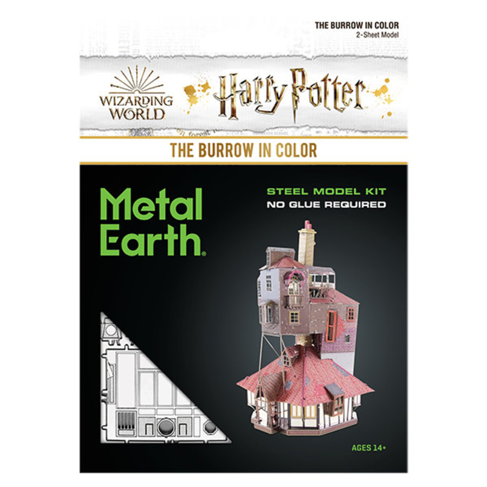 Metal Earth MMS476 Harry Potter The Burrow in Color