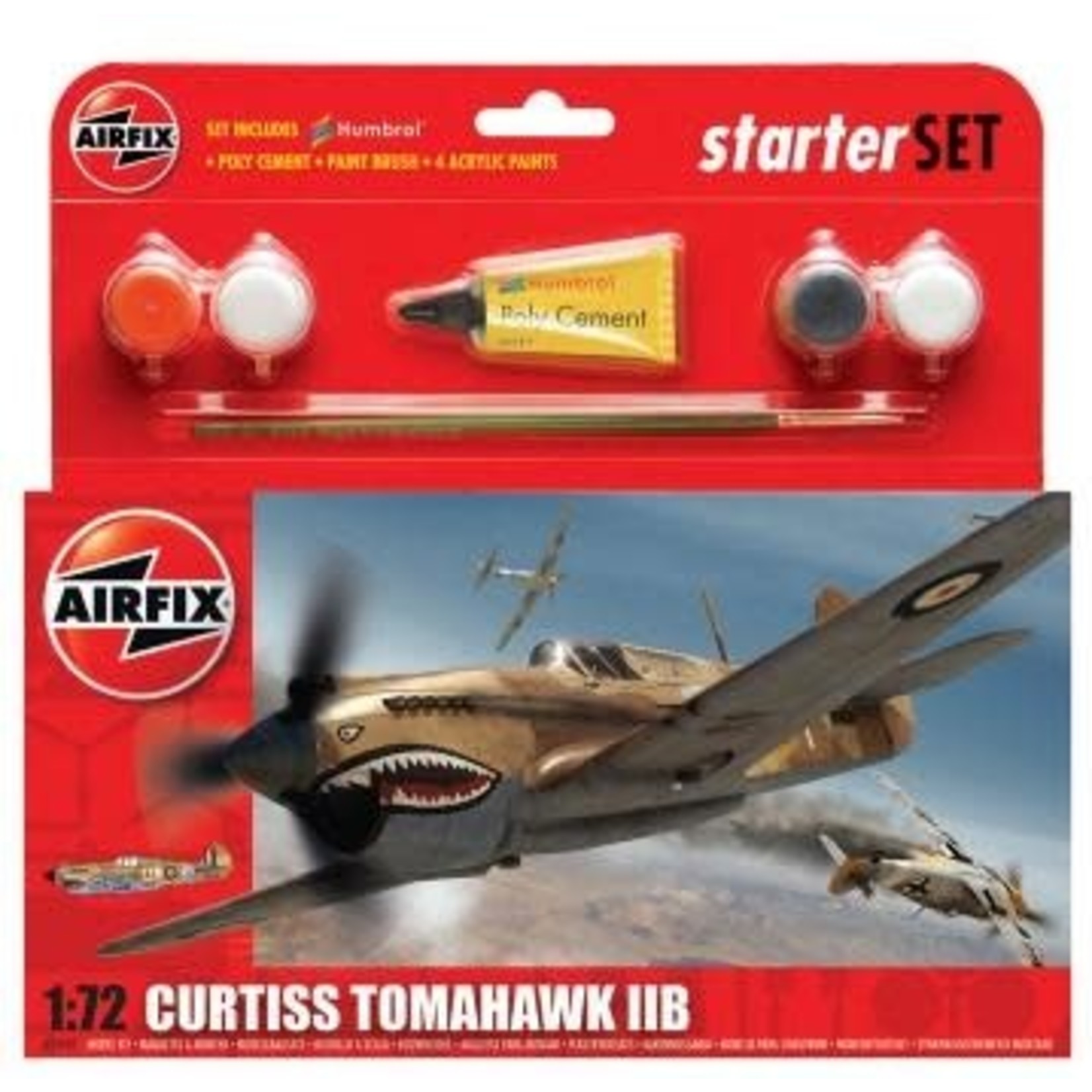 Airfix AIR55101 Curtiss P-40B Kittyhawk Starter Gift Set (1/72)