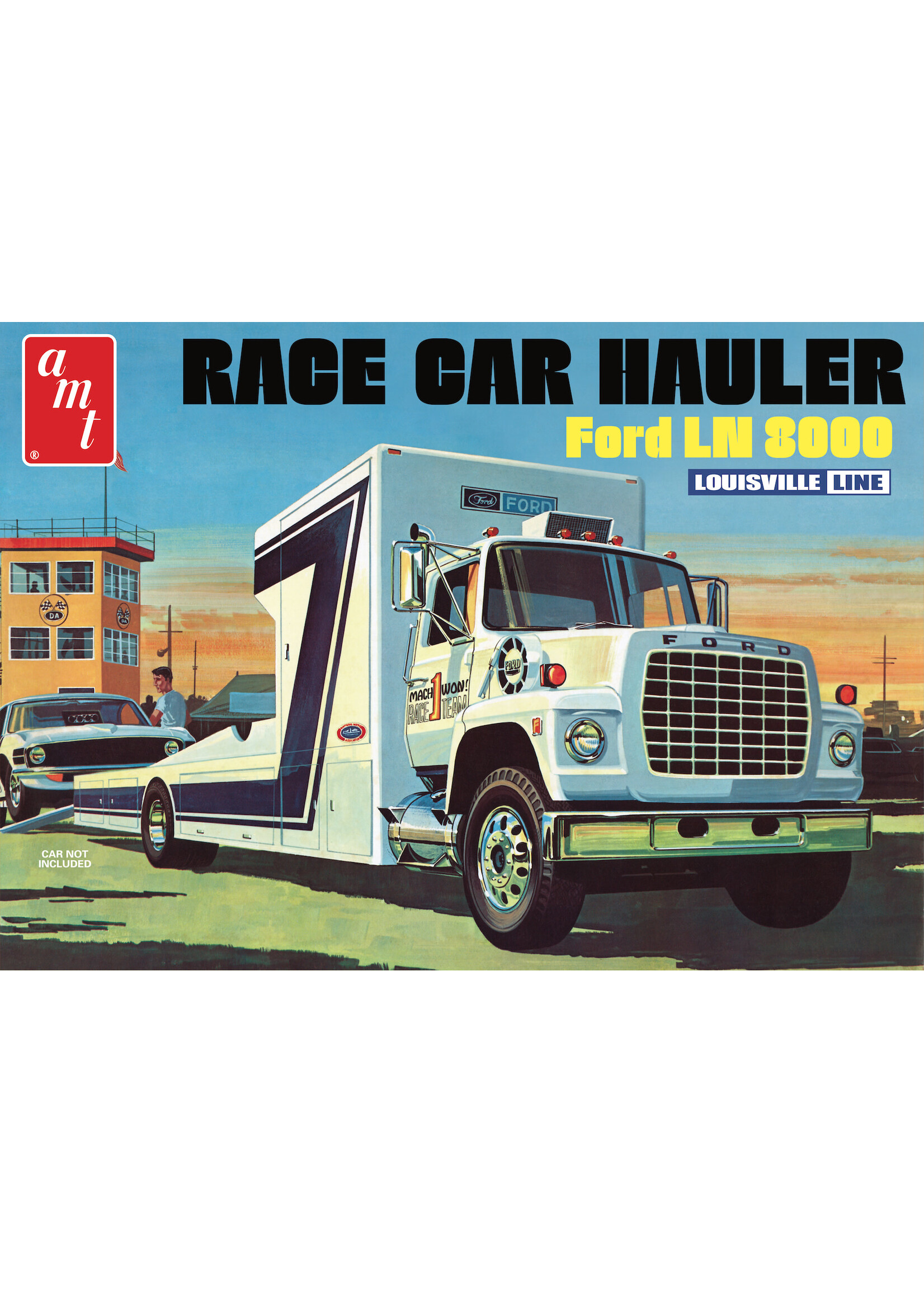 AMT ***AMT1316 Ford LN 8000 Race Car Hauler (1/25)
