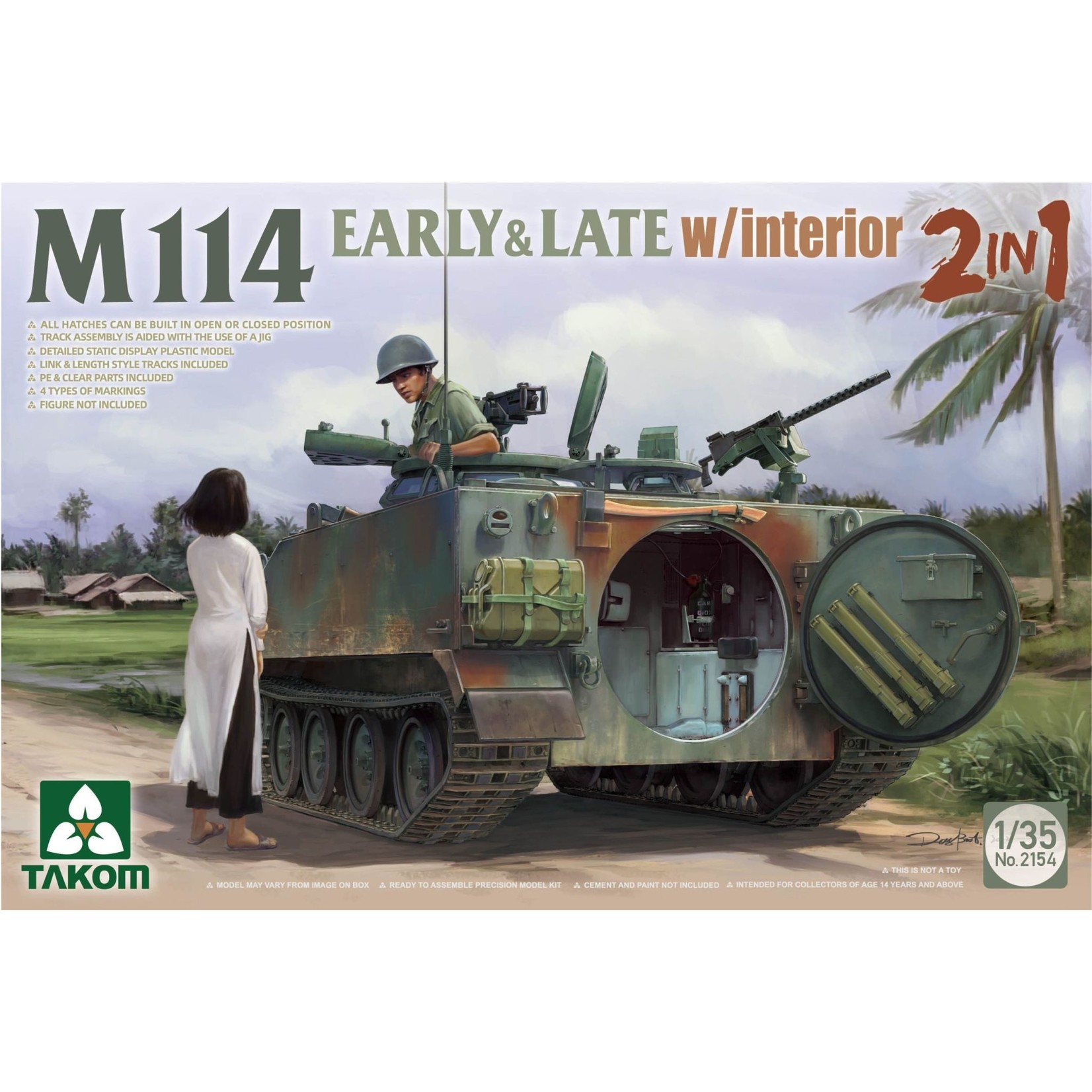 Takom TAK2154 M114 Early & Late with Interior 2 in 1 (1/35)