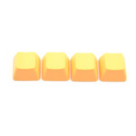 Tai-Hao **Tai-Hao Rubber Gaming Keycaps Set Blank Neon Orange (4pc)