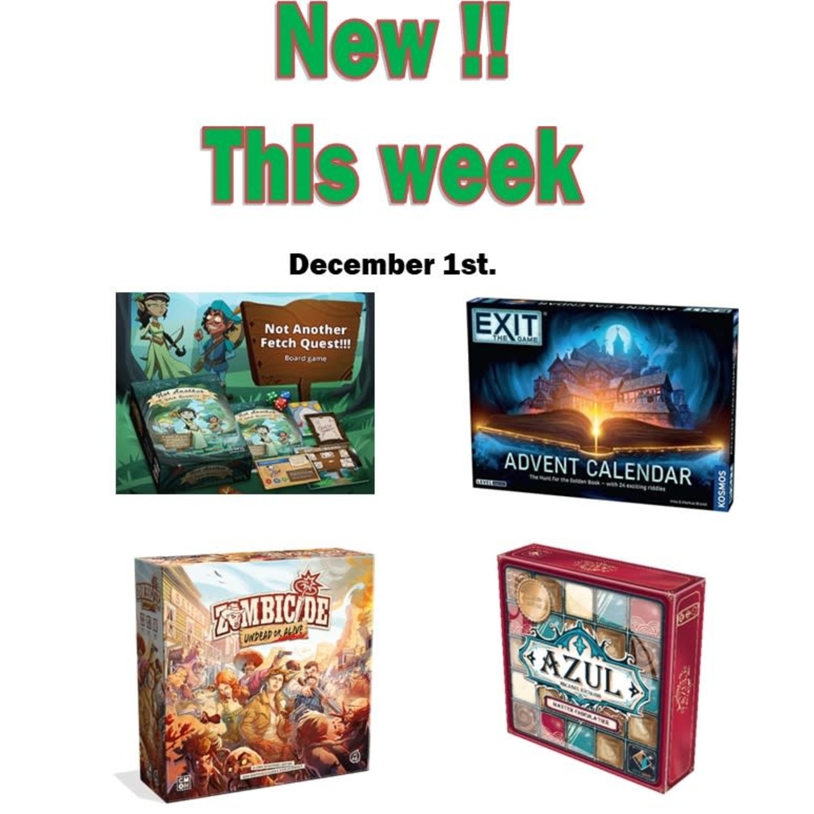 New this week - December 1st