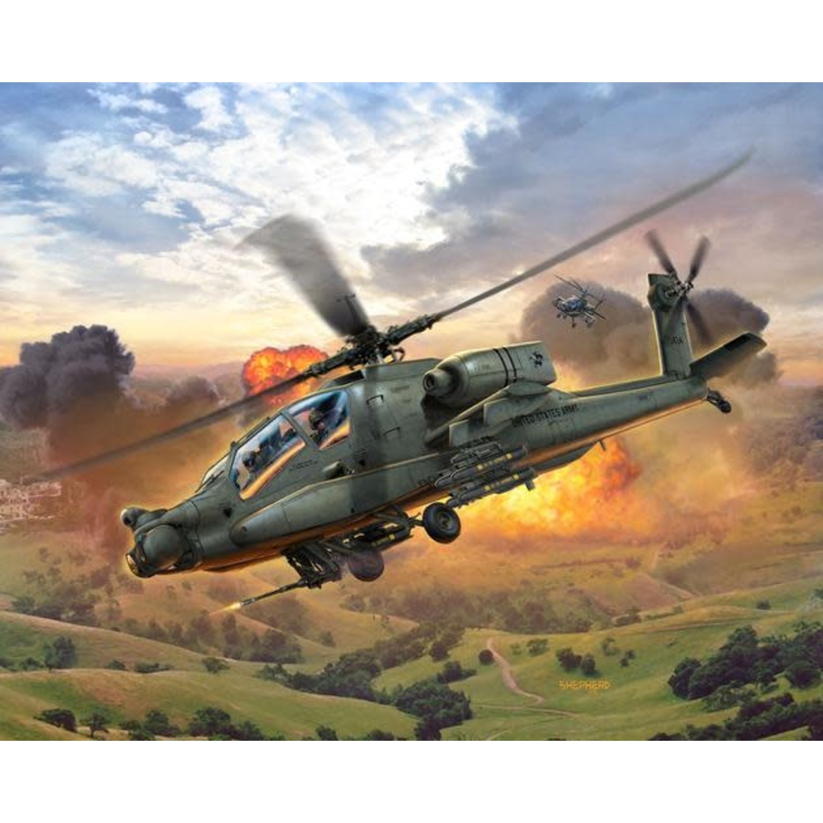 Revell Germany RVG4985 AH-64A Apache (1/100)