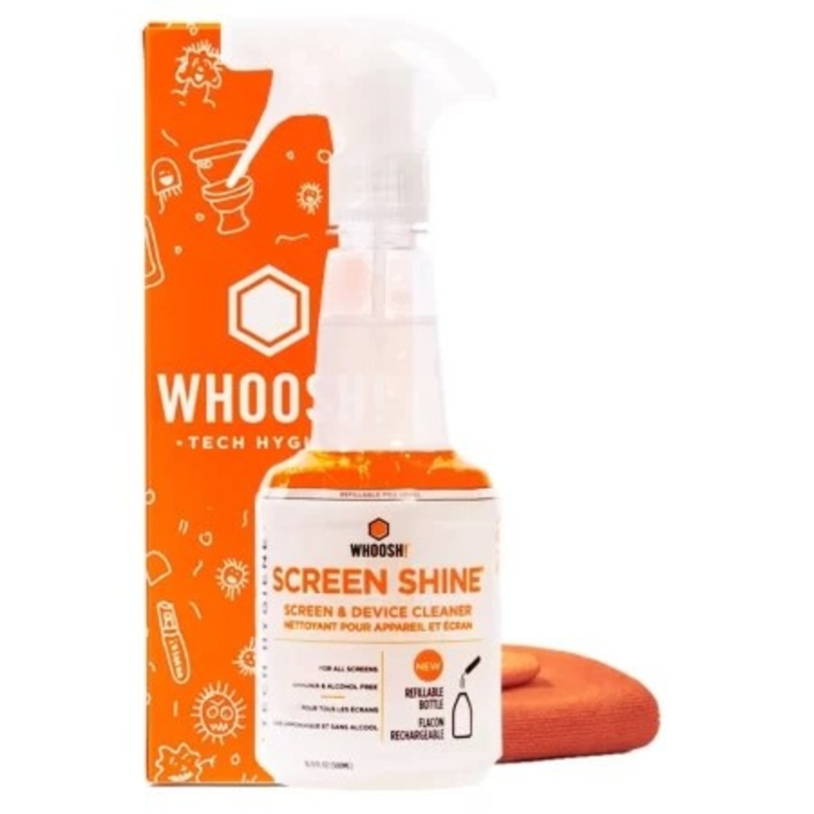 Whoosh Whoosh! Screen Shine 500ml Commercial Spray Bottle