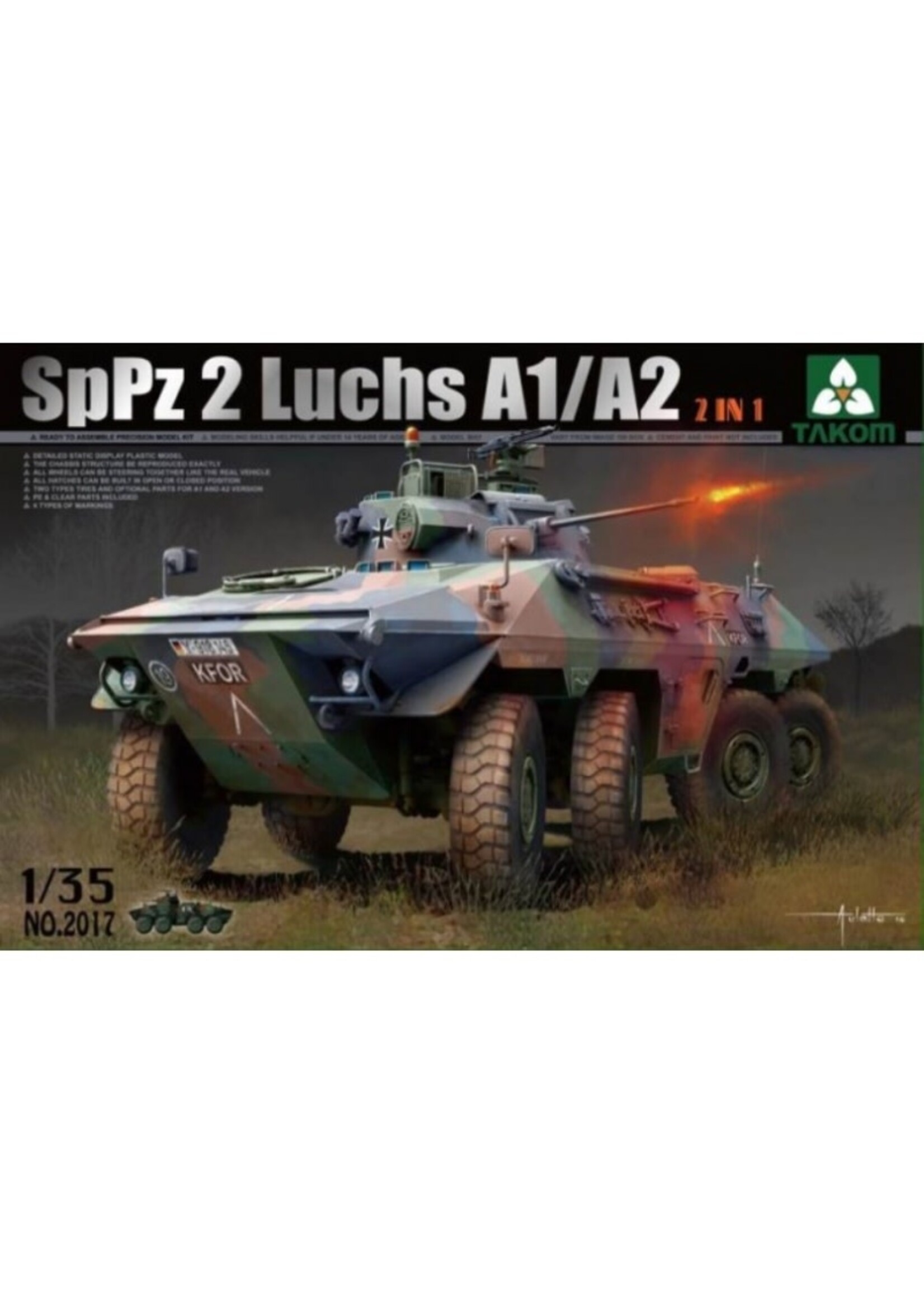 Takom ***zTAK2017 Bundeswehr SpPz 2 Luchs A1/A2 2 in 1 (1/35)