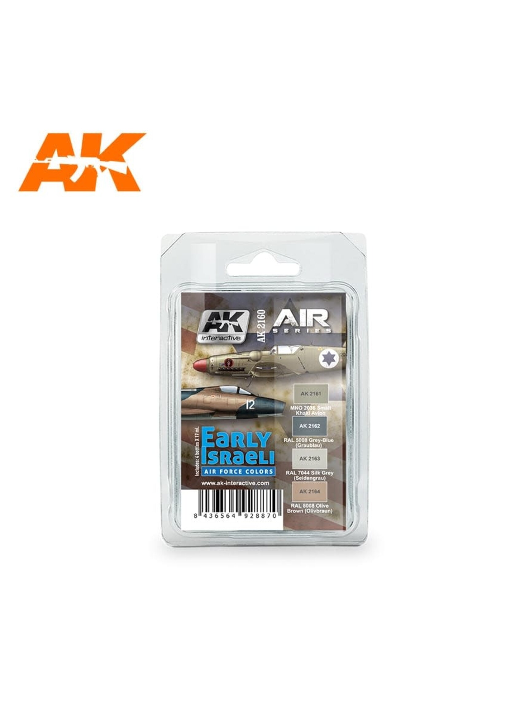 AK Interactive AK-2160 Early Israeli Air Force Colors