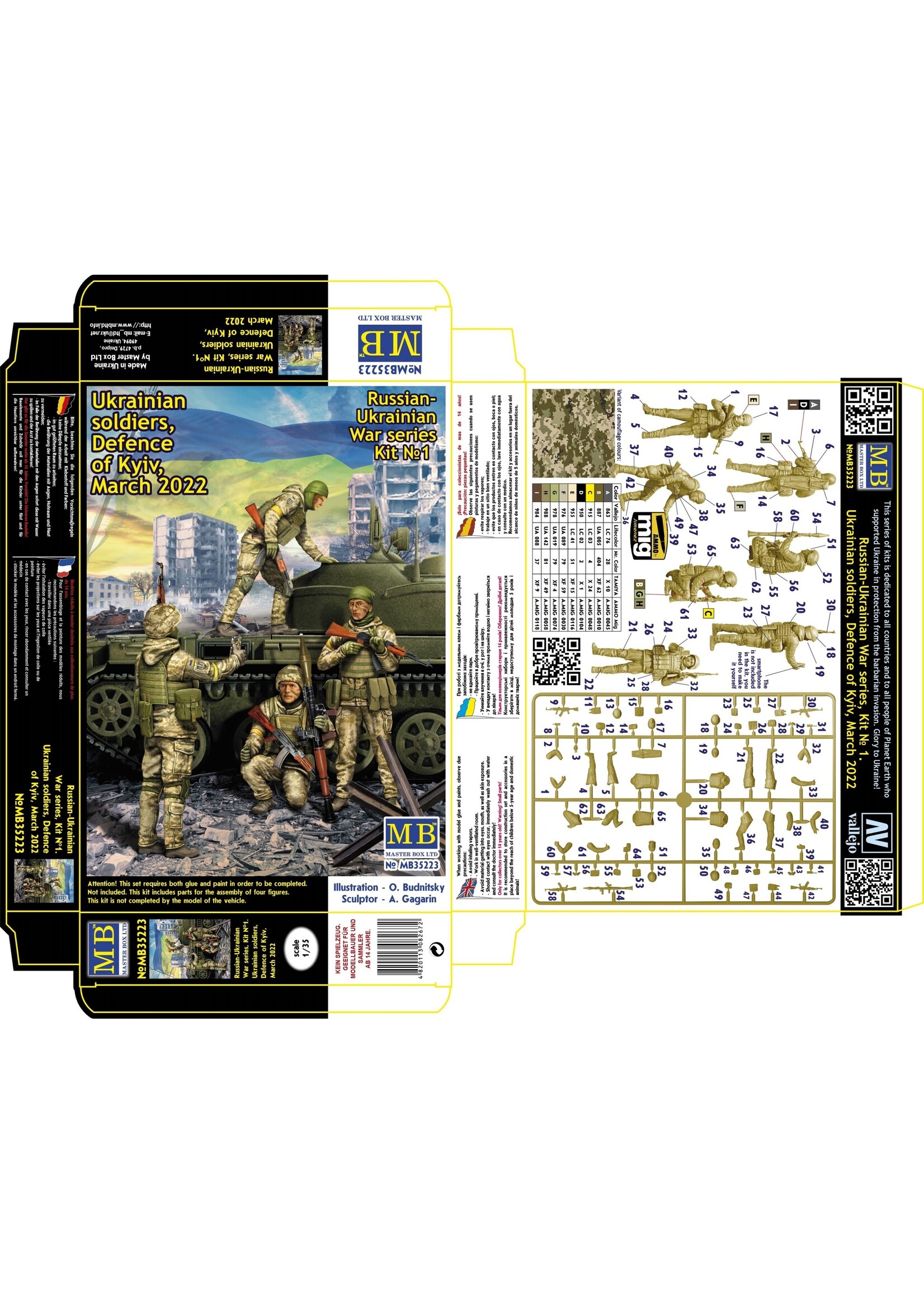 Master Box ***MSTBX35223 Defence of Kyiv March 2022 Kit 1