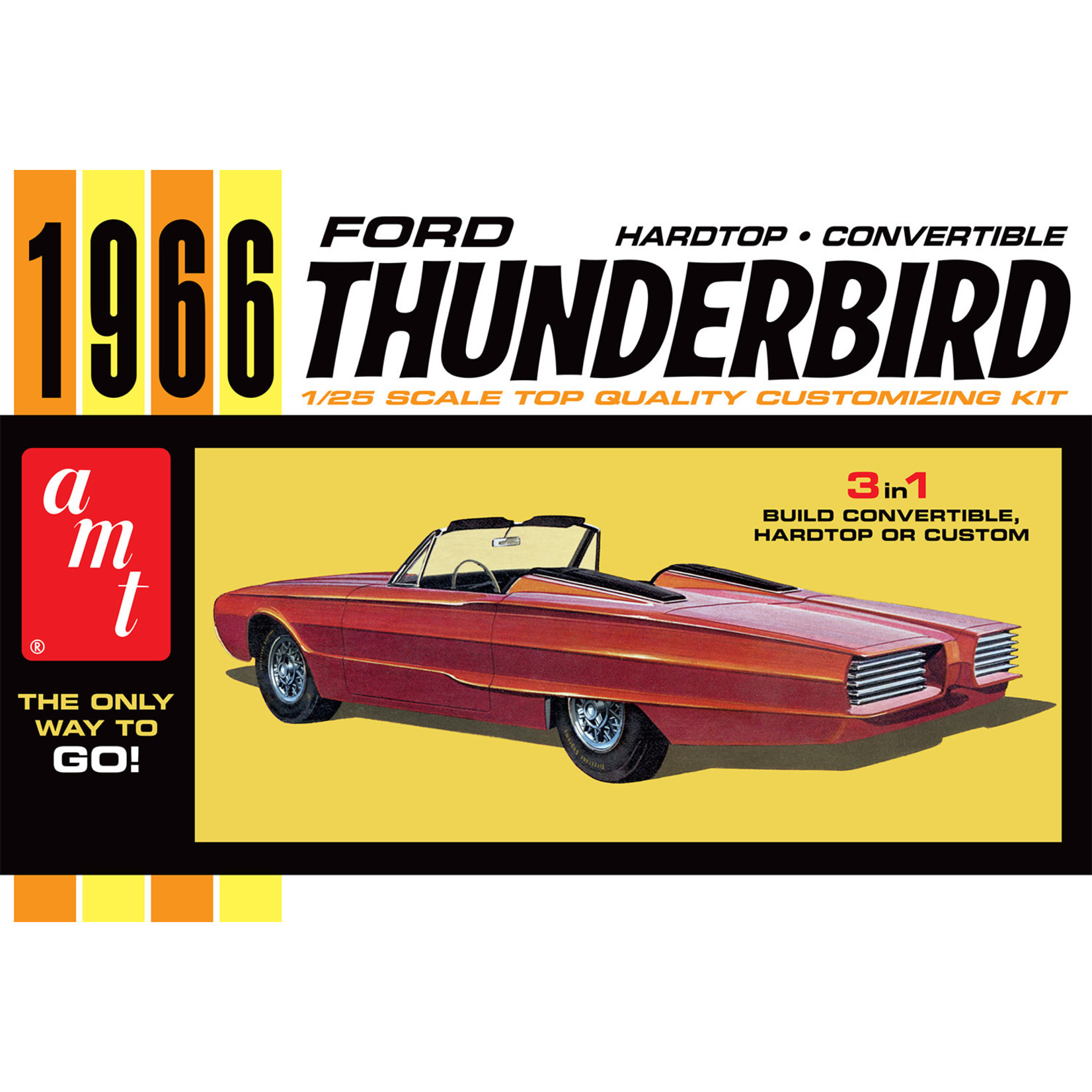 AMT AMT1328 1966 Ford Thunderbird Hardtop Convertible (1/25)