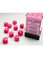 Chessex ***Dice 12mm 25844 36pc Opaque Pink/White