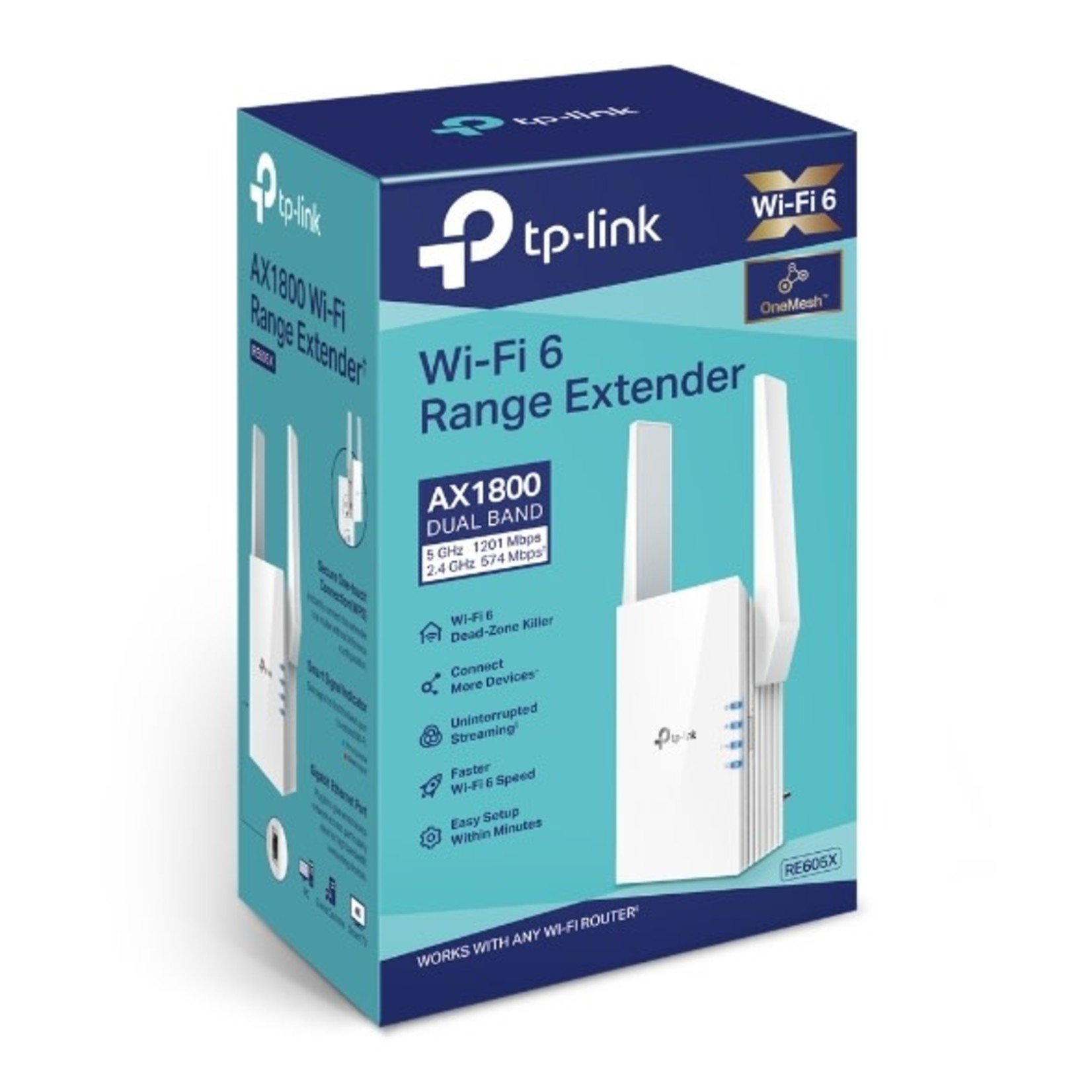 TP-Link **TP-Link AX1800 Dual Band WiFi 6 Range Extender