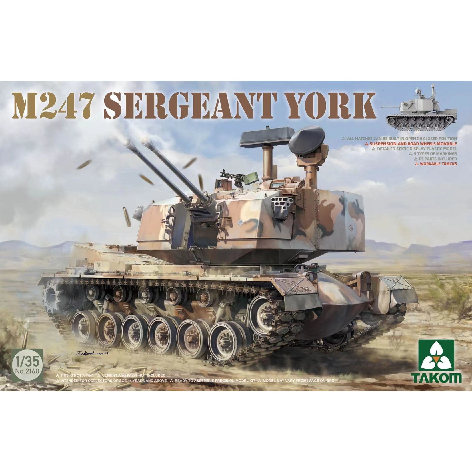 Takom TAK2160 M247 Sergeant York (1/35)