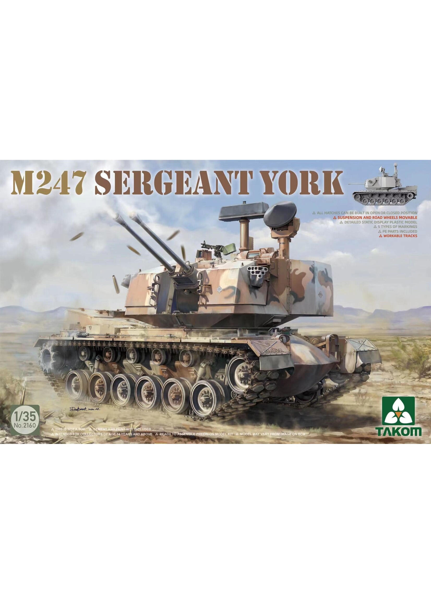 Takom TAK2160 M247 Sergeant York (1/35)